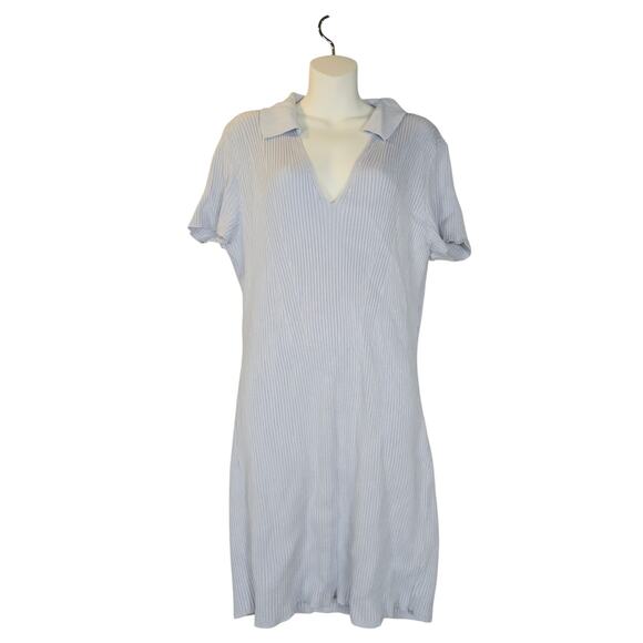 Abercrombie & Fitch Dresses & Skirts - Abercrombie & Fitch Womens XL Sweater Dress Knit Blue Mini Bodycon Retro Y2K 90s